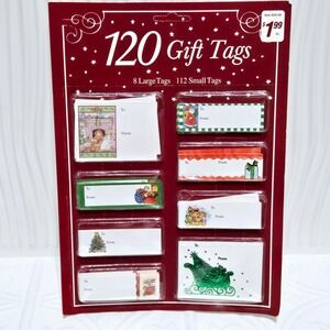 Christmas Gift‎ Tags 120 Ct Paper Magic Group New Old Stock
